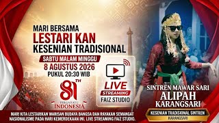 Traditional Indonesian performing arts and culture. SENI TRADISIONAL SINTREN MAWAR SARI ALIPAH