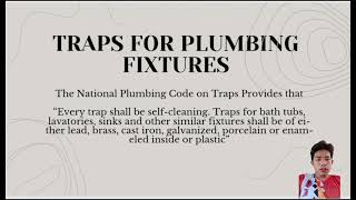 Chapter 10 - Traps for Plumbing Fixtures