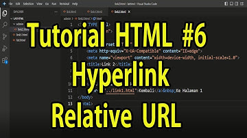 Tutorial HTML #6 Hyperlink Relative URL
