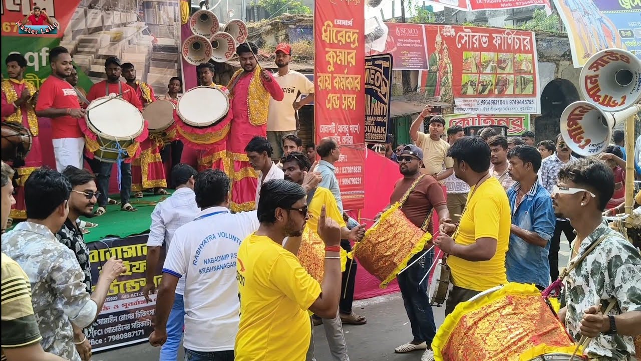 Romeo Dhol Tasa Tasha | Nabadwip Rash 2025 | Sangathani Club | Hindi Old Song Performance 🔥