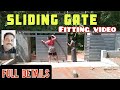 Sliding gate installation//sliding gate fitting//how to install manual sliding gate.