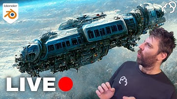 Using Midjourney to create Scifi Transport Ship in 3D models with Blender