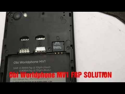How to unlock  FRP of Obi worldphone MV1