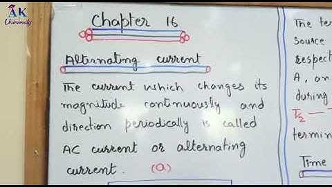 Aspire College || Inter-part-2 Physics, Ch 16 || Alternating current ||Prof. M Junaid || AK Uni ||