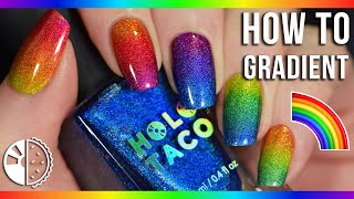 8 Tips for Perfectly Blended Rainbow Gradient Nails!