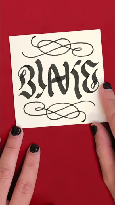 Miley Blake and Frederick ambigrams!