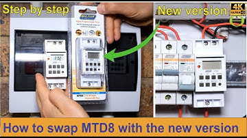 How to swap the old Major Tech MTD8 timer for a new Major Tech timer - new wiring layout.