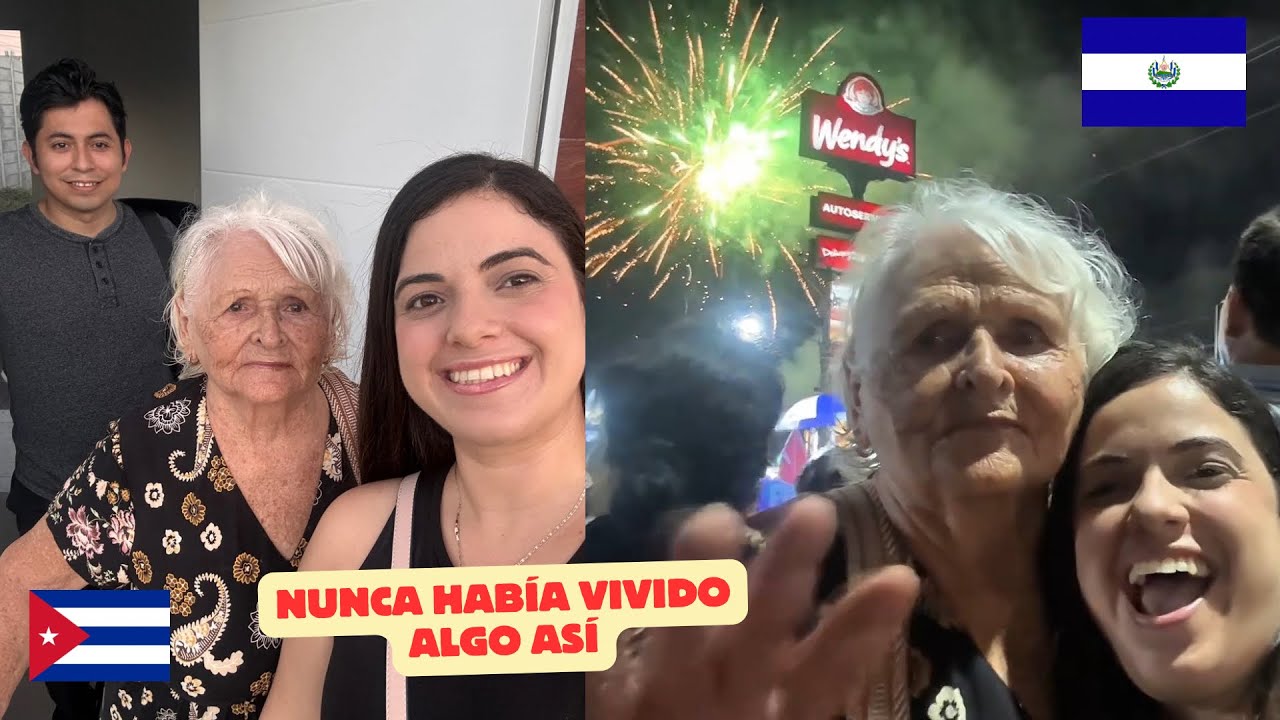 Mi abuela cubana no puede creer todo lo que está viviendo en El Salvador 🇸🇻Carnaval de San Miguel 
