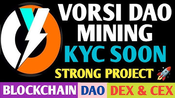 Vorsi Mining New Update | Vorsi DAO Mining KYC Start | VOS Token Update