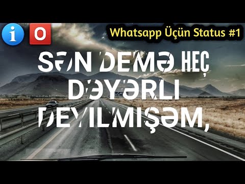 Whatsapp Statuslari 2018 - Whatsapp Ucun Sevgi Statusu - Gulum