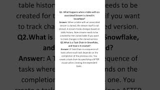 Snowflake interview questions and answers #snowflakecomputing #streams #dataengineering #shorts