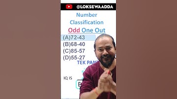 Number Classification | IQ tricks by Tek Pant | Subscribe to Loksewa Aadda for full video