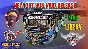 New GRT Bus Mod Tamil | Bus Simulator Indonesia | GRT Bus Livery In Bussid #grt #bus #mod #bussid