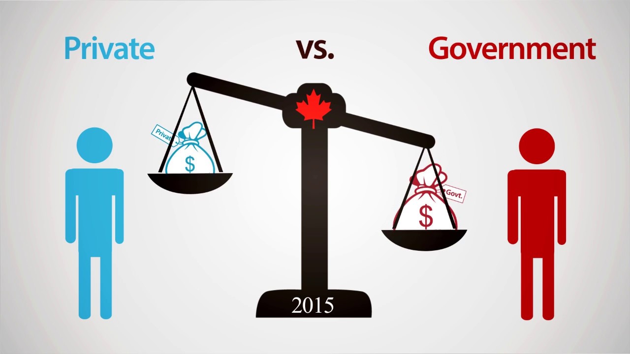 compare private sector and public sector