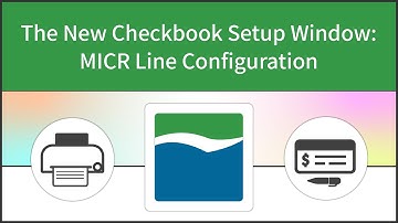 The New Checkbook Setup Window: MICR Line Configuration