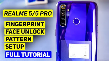 Realme 5 Pro Face unlock fingerprint pattern setup