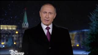 Новогоднее обращение президента РФ В.В.Путина (Канал Disney, 31.12.2015)