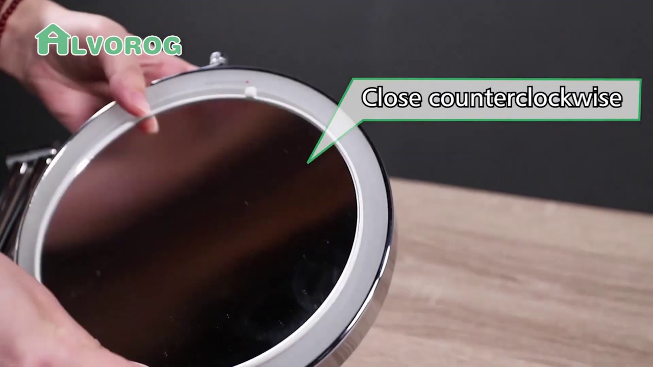 Alvorog Wall Mounted Makeup Mirror with Touch Screen YouTube