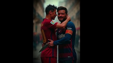 Messi and Ronaldo Hugging Each Other #shorts