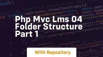 Php mvc lms 04 folder structure part 1