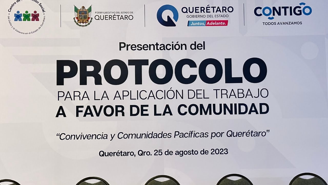 Protocolo para la aplicación del Trabajo a favor de la comunidad en