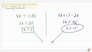 Solve each of the following system of equation in  ltmath gt  ltmrow gt  ltmi gtR lt/mi gt ltm