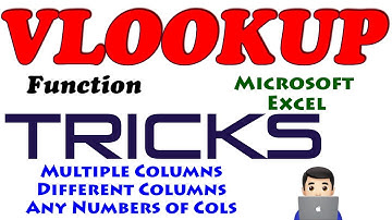 VLOOKUP Tricks | Return Multiple Columns | With Different Order | Any Number of Cols | Computer Geek