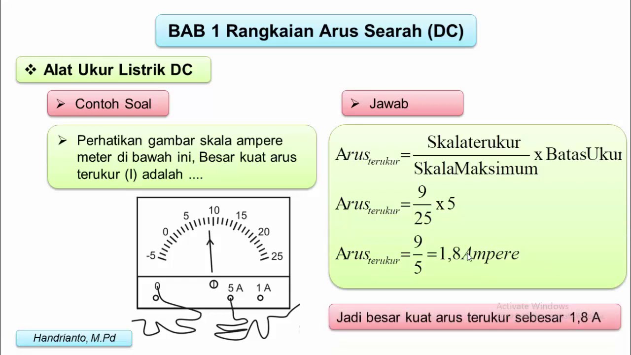 Contoh Soal Arus Listrik Searah Kelas 12 - Pendidikan Siswa