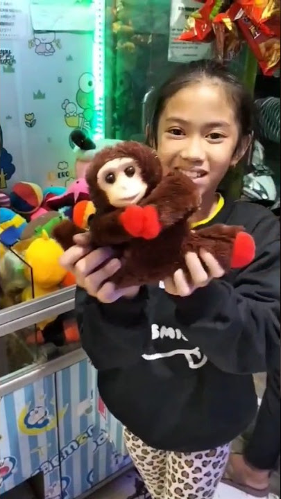 DAPAT BONEKA MONYET LUCU | MAIN CAPIT BONEKA #shorts