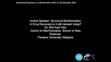 InSyB2020 Invited Speaker 4 | Structural Bioinformatics in Drug Discovery – Is it Still Relevant?