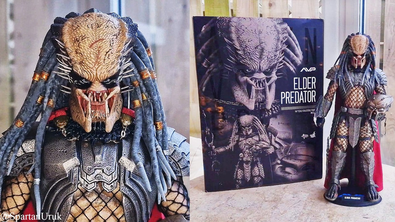 Hot Toys Alien Vs Predator Elder Predator 2.0 Figure Review - YouTube