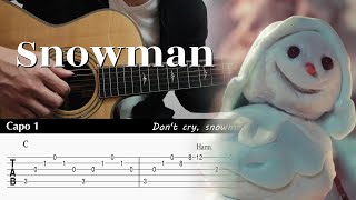 PDF Sample Snowman - Sia Fingerstyle Guitar guitar tab & chords by Yuta Ueno.