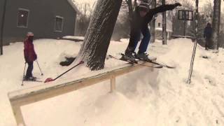 GoPro: Backyard skiing