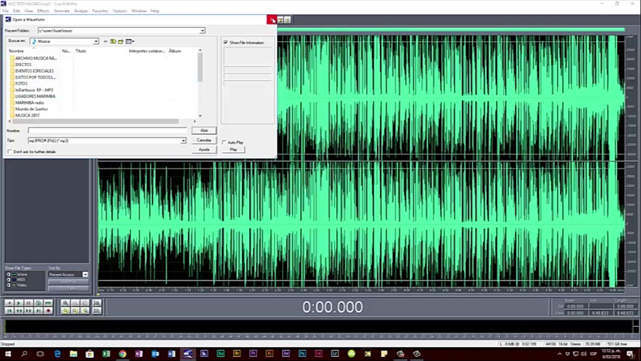 TUTORIAL 2 INTRODUCCIÓN A COOL EDIT PRO 2 - YouTube