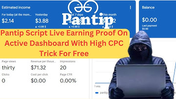 Pantip Script Live Earning Proof On Google AdSense Active Dashboard With High CPC Trick For Free 101