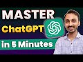 How to Use ChatGPT OpenAI for Beginners? ChatGPT Tutorial for Beginners | Learn ChatGPT in 5 Minutes