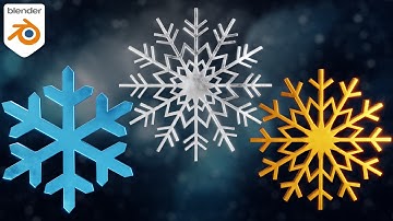 How to Model Snowflakes in Blender ❄️ (Tutorial)