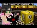 Minecraft: SUPERHEROES EXPLOSIVES CHALLENGE GAMES - Lucky Block Mod - Modded Mini-Game