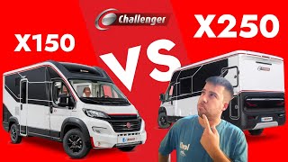 CHALLENGER  X150 vs X250 / ANÁLISIS  COMPARATIVA de Autocaravanas tipo VAN COMPACTAS en Español