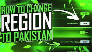 How To Change Region In Pubg Mobile | How To Change Region To Pakistan | Region option not showing