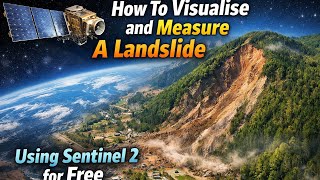Landslide Visualization with Sentinel 2 #geoscienceengineering #sentinel #remotesensing #landslide