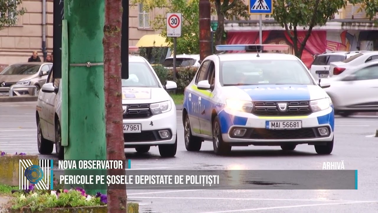 PERICOLE PE ȘOSELE DEPISTATE DE POLIȚIȘTI