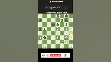 Daily Puzzle chess.com Day 14 #shorts #chess #daily #puzzle #fyp