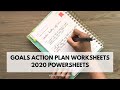 GOALS ACTION PLAN WORKSHEETS | 2020 POWERSHEETS