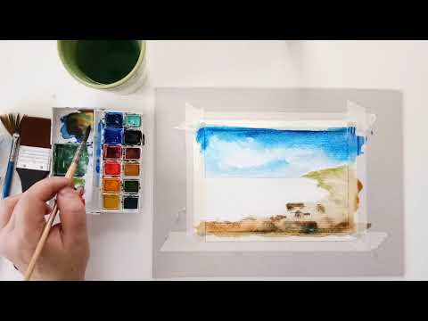 Video: Hvordan Male Med Akvareller
