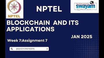 Nptel Jan2025 Blockchain and it