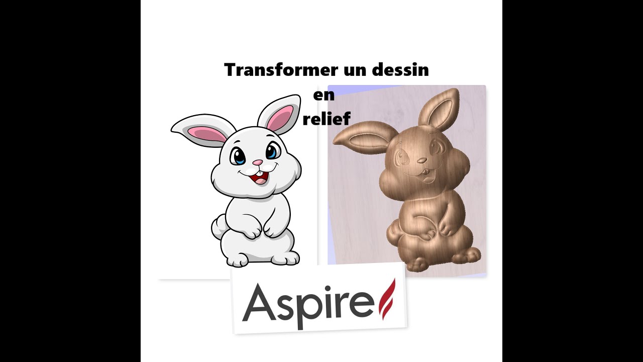 Transformer un dessin en relief avec ASPIRE VECTRIC