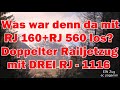 Was war denn da mit RJ 160+ RJ 560 los?! Doppelte Railjetgarnitur mit DREI Railjet- 1116 Trisannabr.