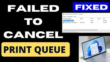 Print Queue not cancelling in Windows 11 / 10 Fixed