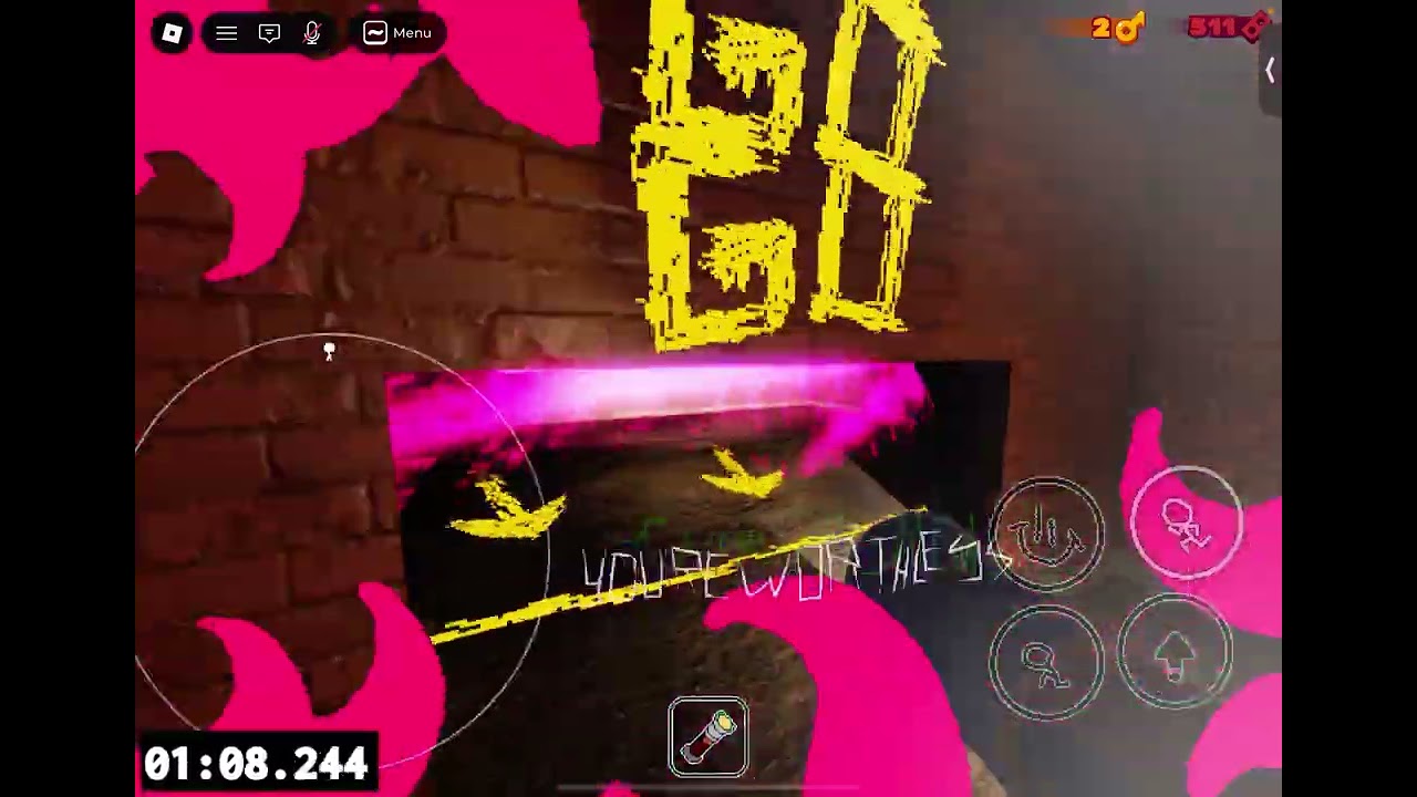 Playing Roblox (grace) with my friends 